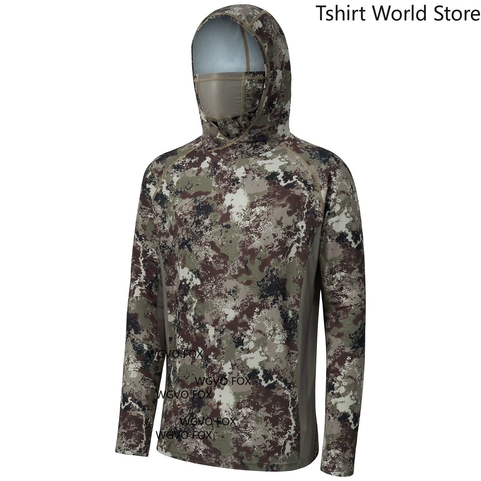 Fishing Shirt Uv Protection - Men Camouflage Ice Silk Fishing Shirt