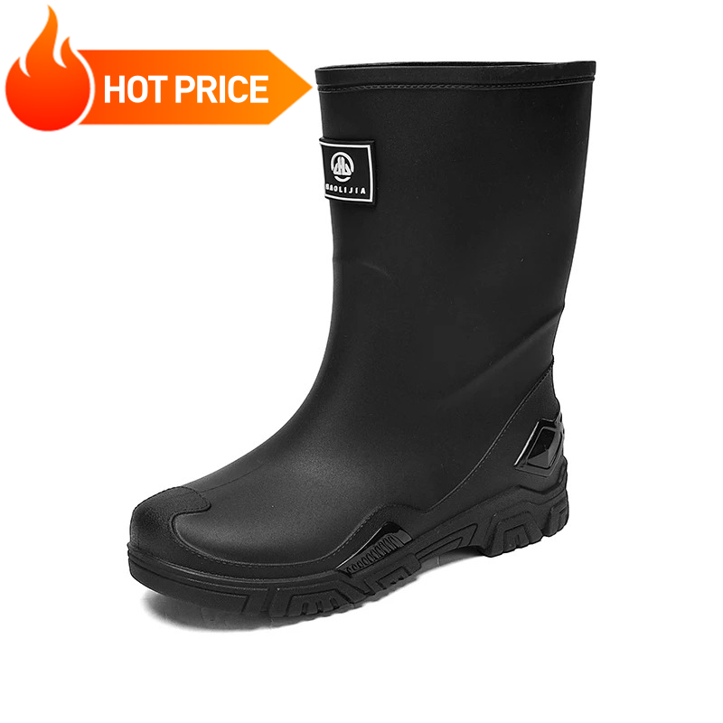 Fishing Boots - Rain Boots for Men, Non-Slip, Waterproof,
