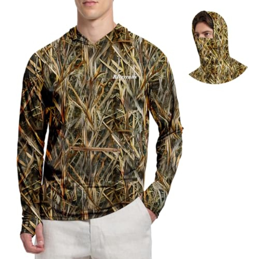 Fishing Hoodie - UPF 50+ Fishing Hoodie with Neck