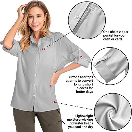Women's Long Sleeve Sun Protec - огляд і ціна Fishing Shirt Uv Protection