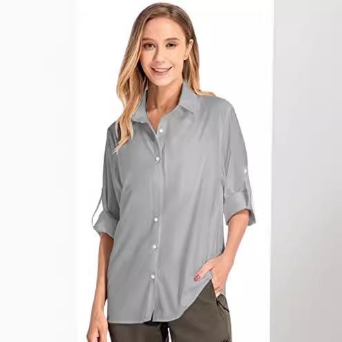 Women's Long Sleeve Sun Protec - огляд і ціна Fishing Shirt Uv Protection