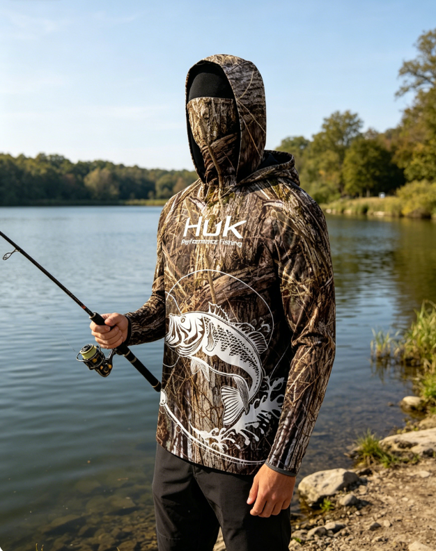 HUK Fishing Clothes Camouflage - огляд і ціна Fishing Shirt Uv Protection