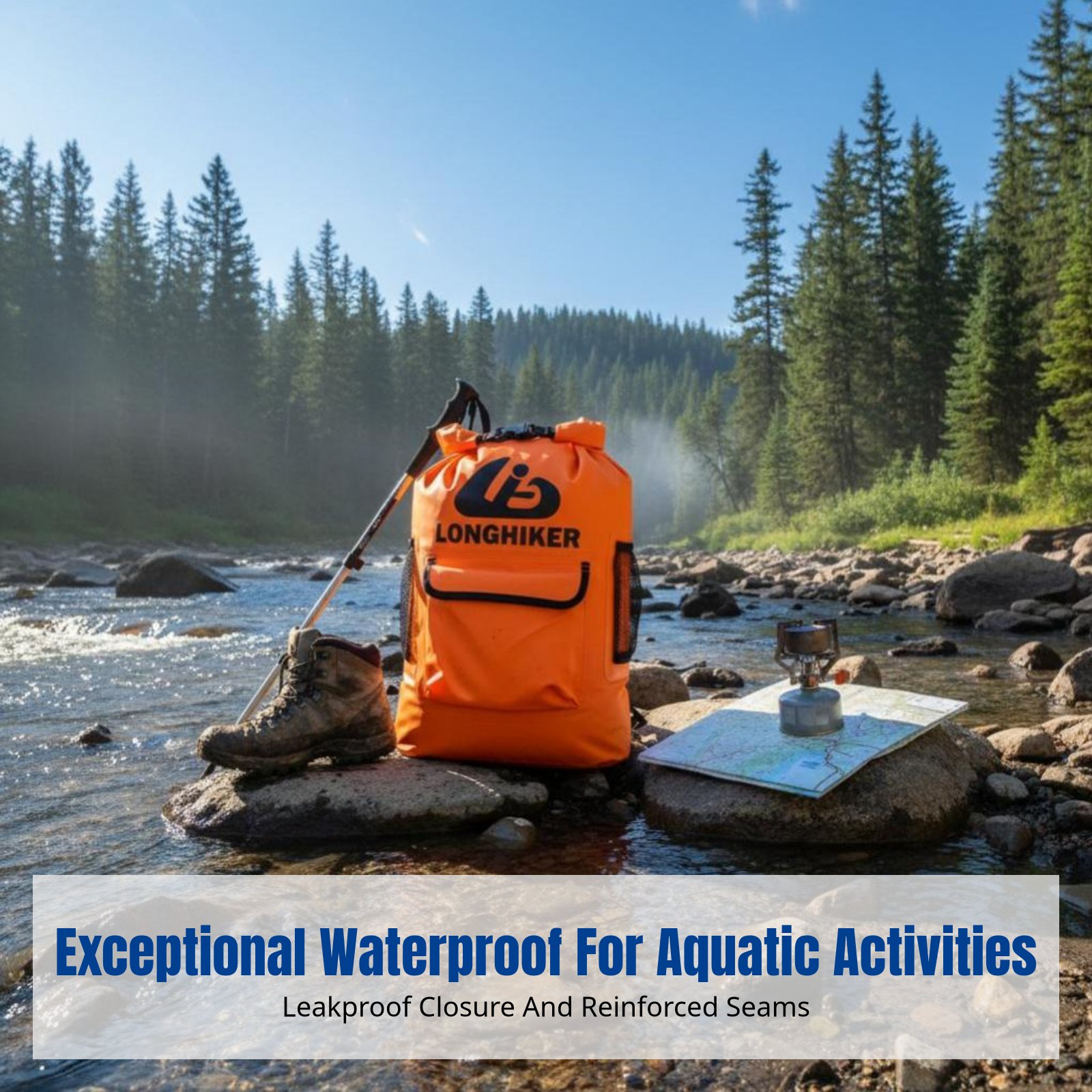 Waterproof Dry Bag Backpack, O - огляд і ціна Fishing Bag Waterproof