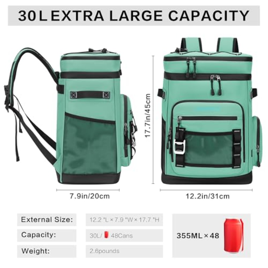Large Waterproof Insulated Coo - огляд і ціна Fishing Backpack