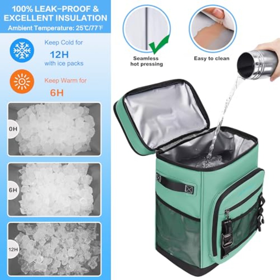 Large Waterproof Insulated Coo - огляд і ціна Fishing Backpack