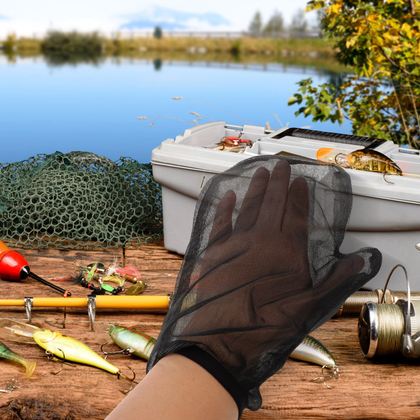 1Set Mosquito Proof Clothing G - огляд і ціна Fishing Gloves