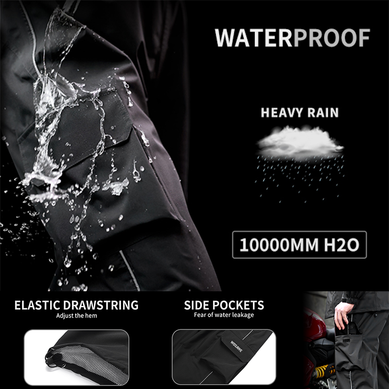 WOSAWE Motorcycle Rain Pants R - огляд і ціна Fishing Rain Suit