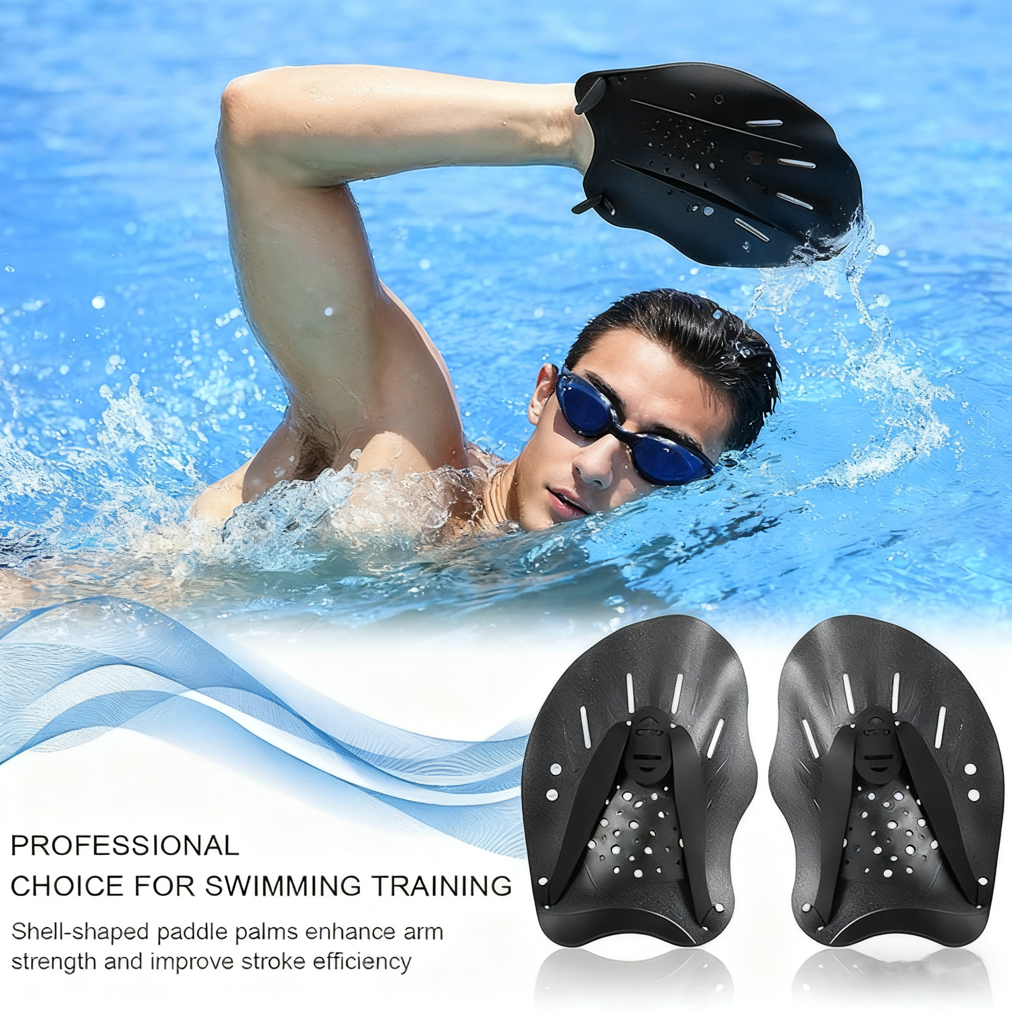 Adjustable Swimming Hand Paddl - огляд і ціна Fishing Gloves
