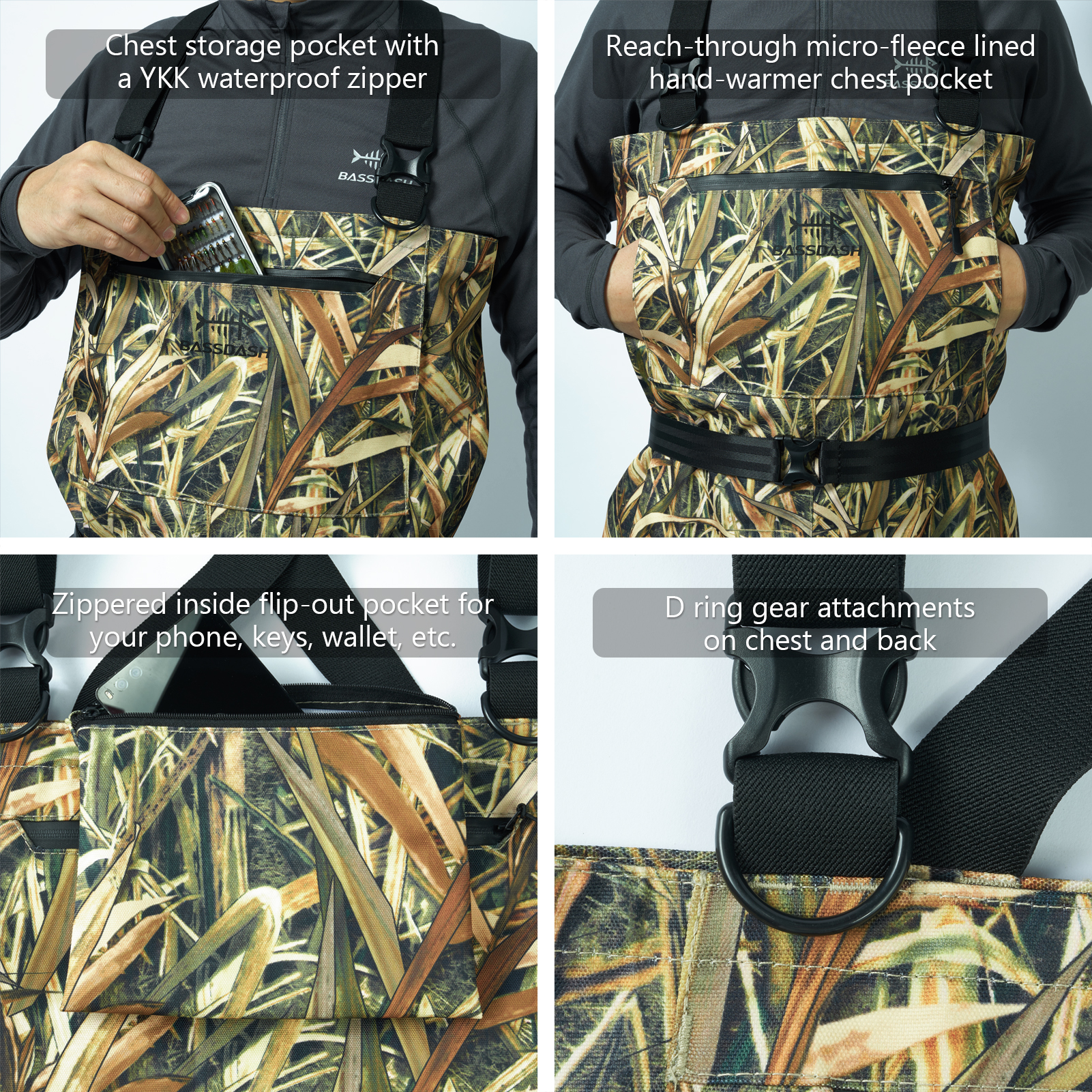 BASSDASH Men Women Boot Foot W - огляд і ціна Fishing Waders