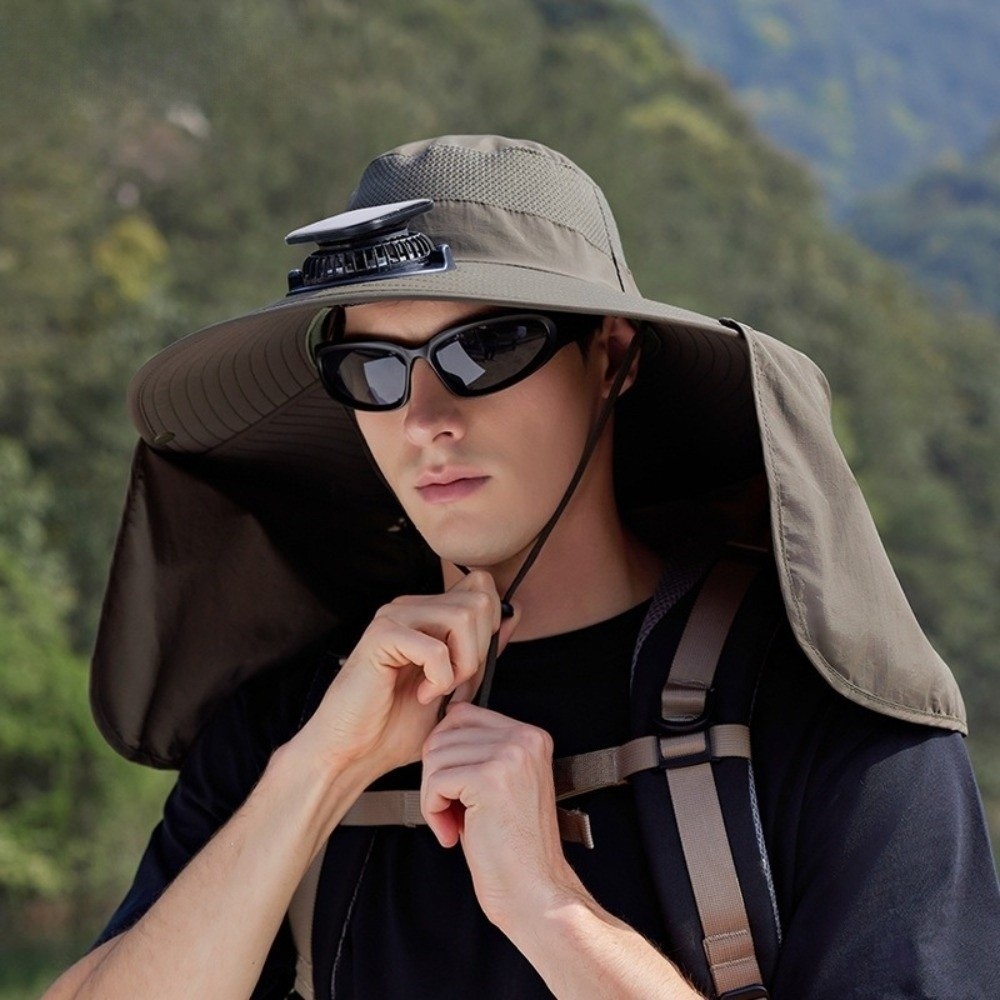 New UPF50+ Solar Fan Hat with  - огляд і ціна Fishing Hat