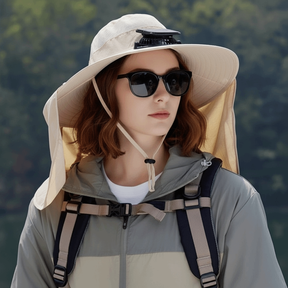 New UPF50+ Solar Fan Hat with  - огляд і ціна Fishing Hat