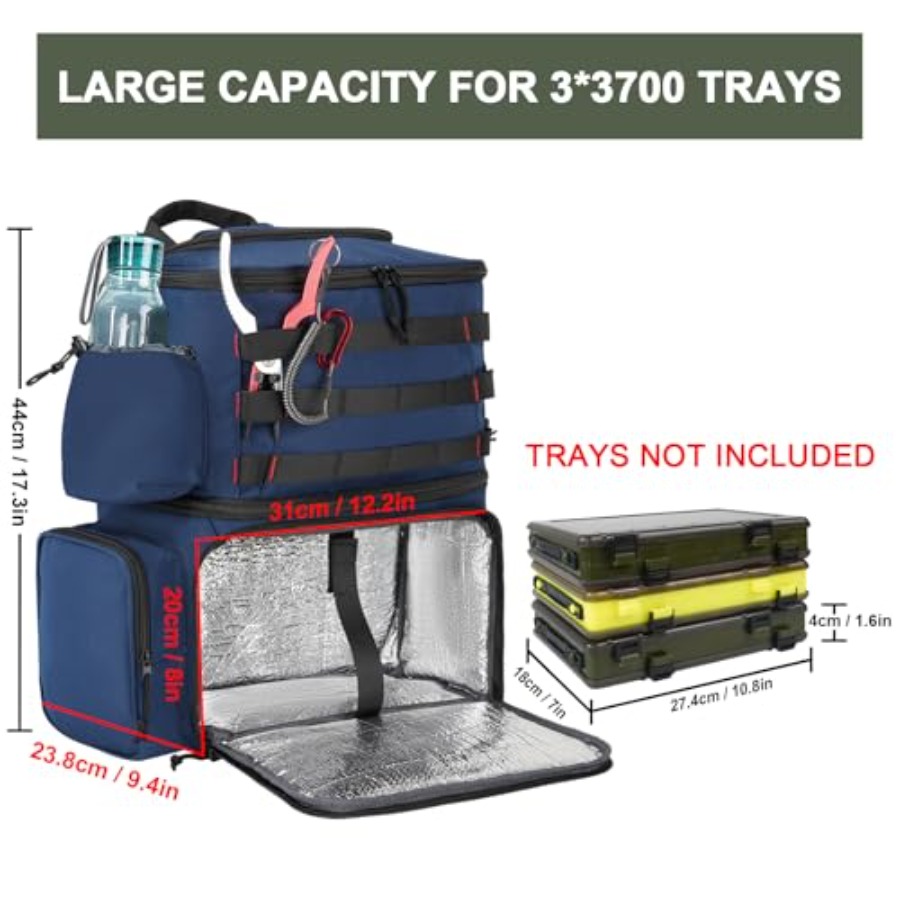 Fishing Backpack, Water Resist - огляд і ціна Fishing Backpack