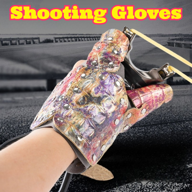 Half Finger Cowhide Gloves Cro - огляд і ціна Fishing Gloves