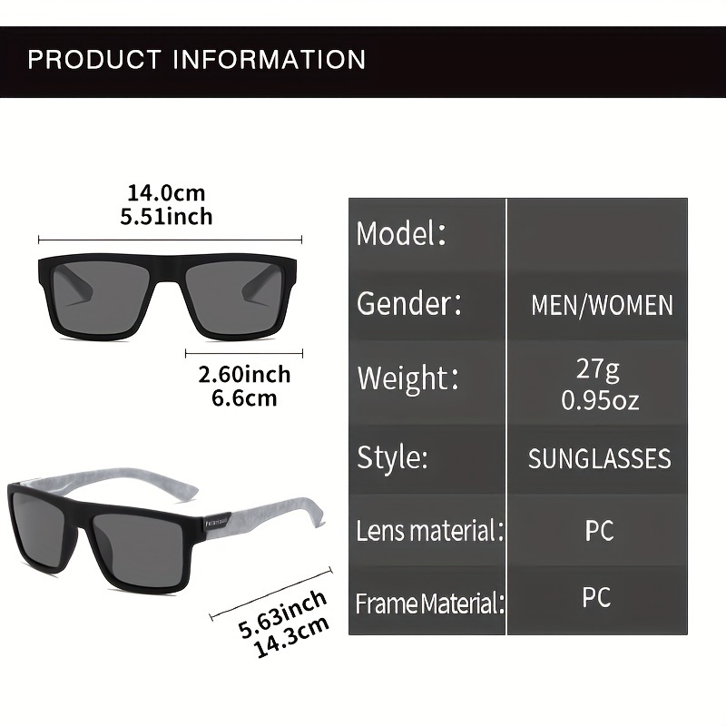 Fashion Travel Square Polarize - огляд і ціна Fishing Sunglasses Polarized