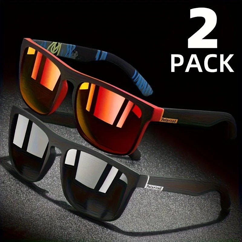 1/2pcs Square Sport Sunglasses - огляд і ціна Fishing Sunglasses Polarized