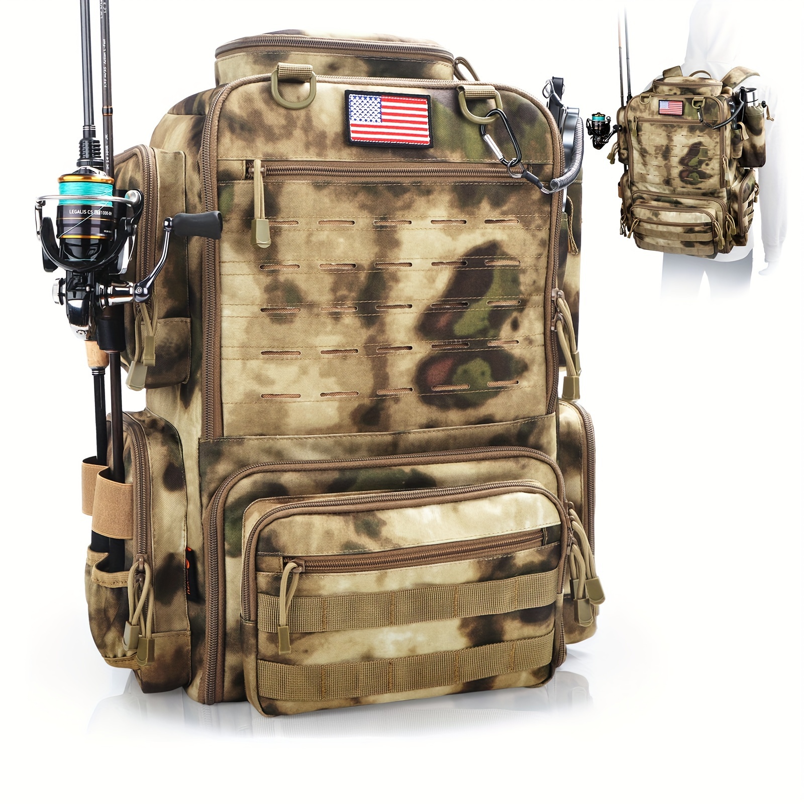 A Spacious 11.89gal Fishing Ba - огляд і ціна Fishing Backpack
