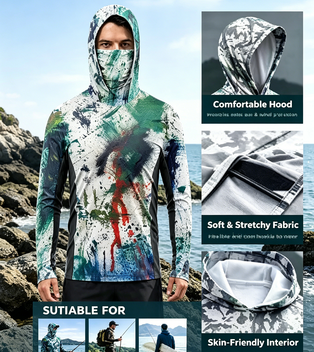 Fishing Clothing Men's Long Sl - огляд і ціна Fishing Shirt Uv Protection