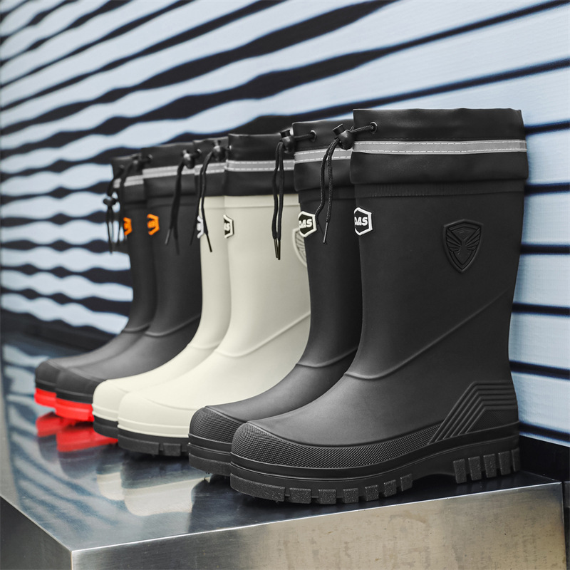 Fashion Men's Rain Boots Mid-C - огляд і ціна Fishing Boots