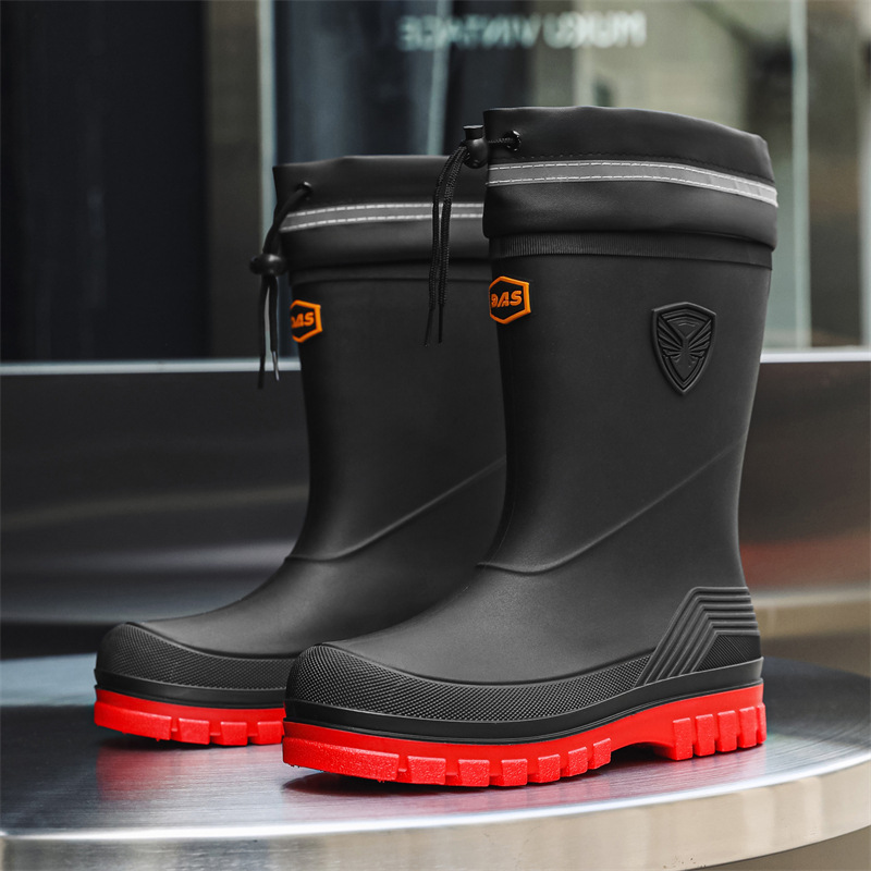 Fashion Men's Rain Boots Mid-C - огляд і ціна Fishing Boots