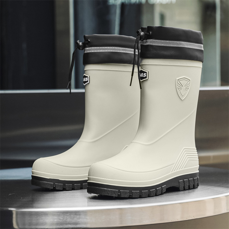 Fashion Men's Rain Boots Mid-C - огляд і ціна Fishing Boots