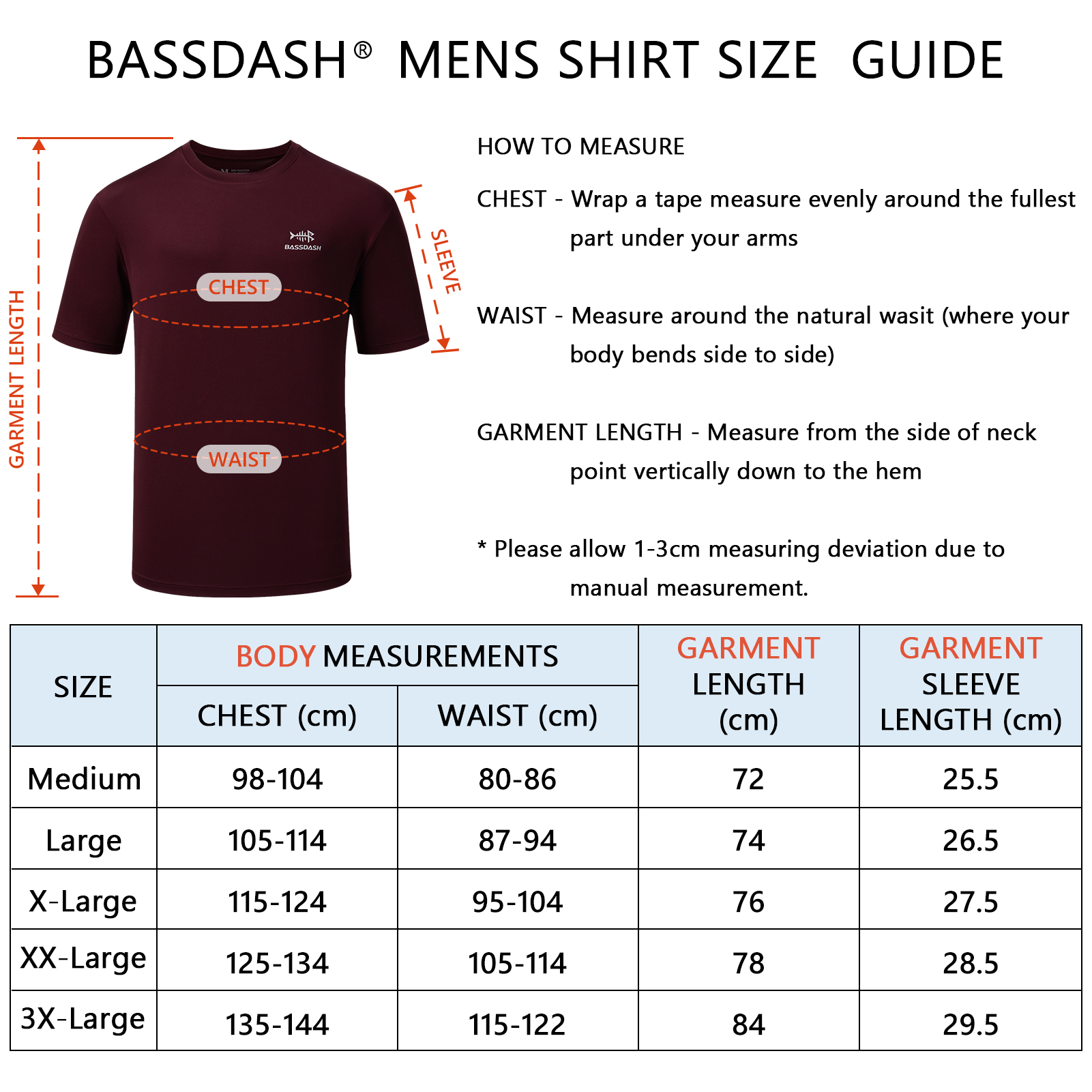 BASSDASH Men’s UPF 50+ Short S - огляд і ціна Fishing Shirt Uv Protection