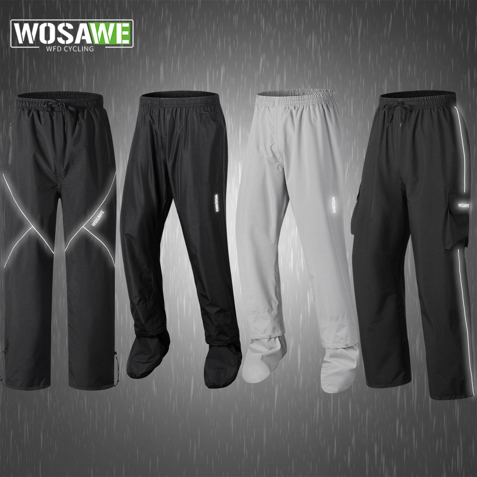 WOSAWE Cycling Rain Pants Wate - огляд і ціна Fishing Rain Suit