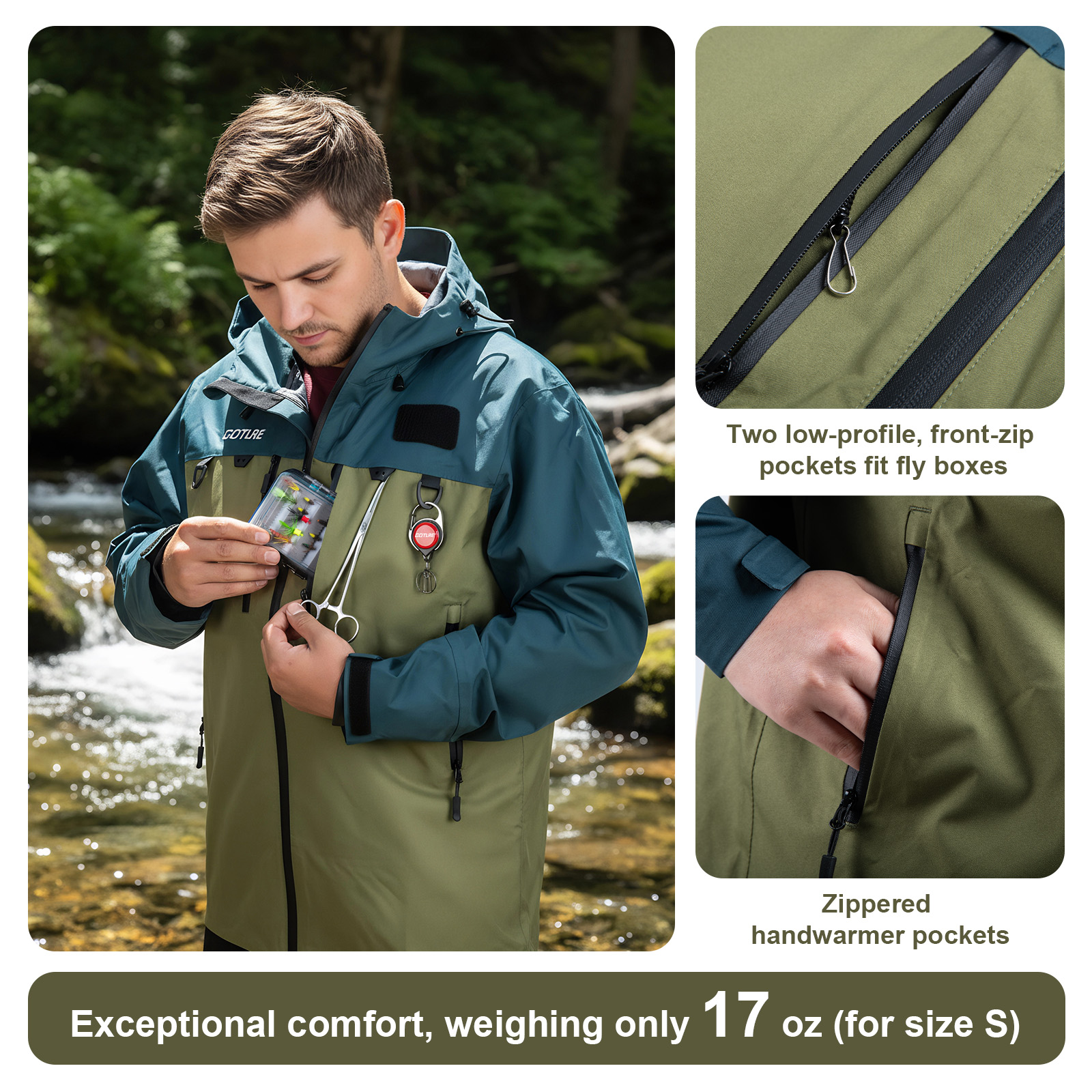 Goture Fishing Wading Jackets  - огляд і ціна Fishing Jacket Waterproof